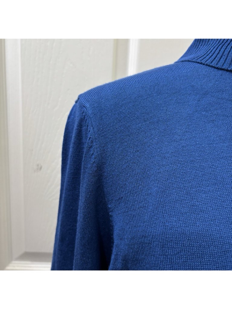 Joseph A. Riyal Blue Ling Sleeve Turtle Neck Sweater Old Money Classic Size Pxl — image 4 of 8
